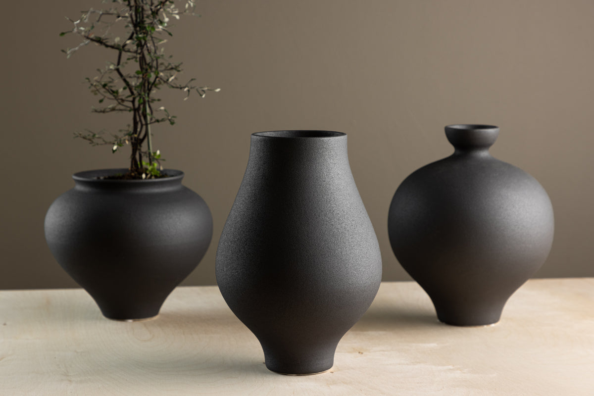 Vases ø14 Black