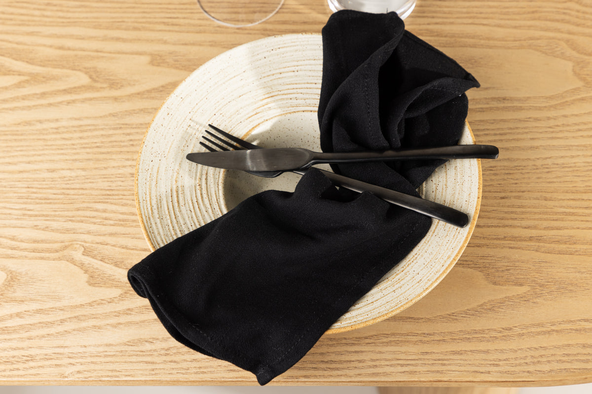 Wabi Sabi Napkin 2-pack Black