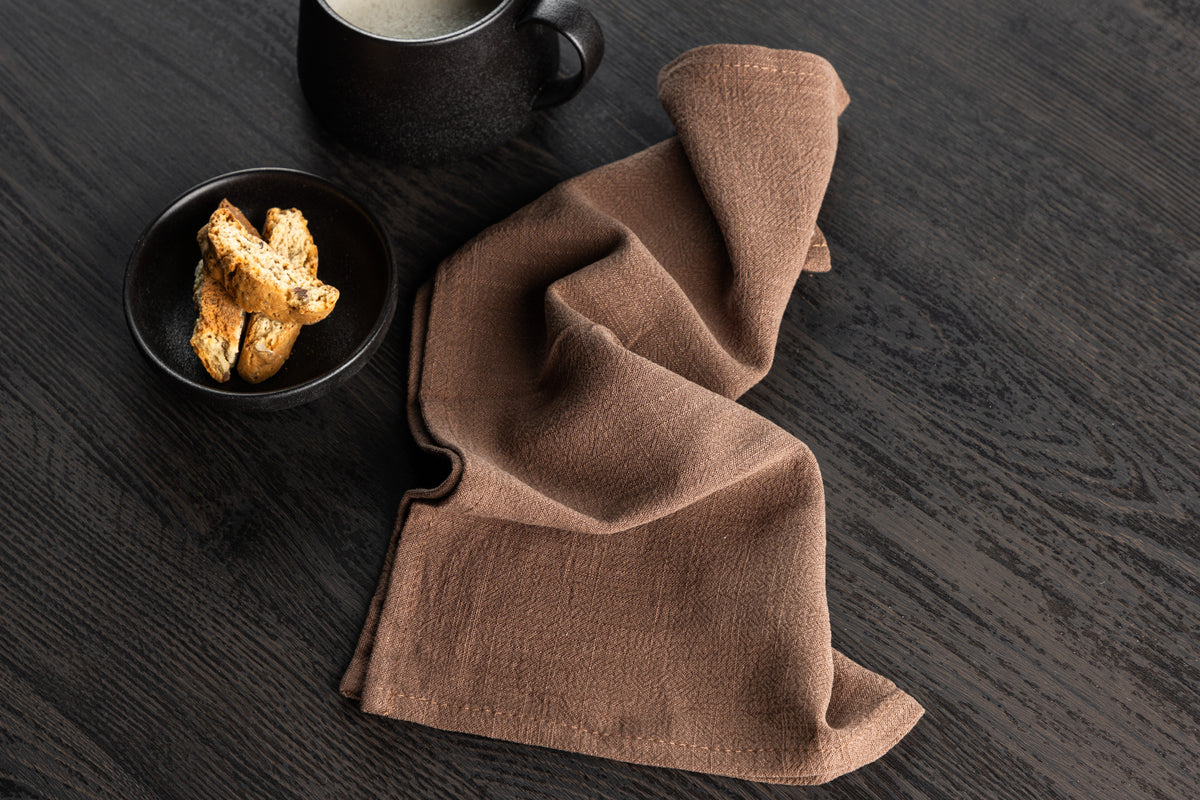 Bloria Napkin 2-pack Dark Brown