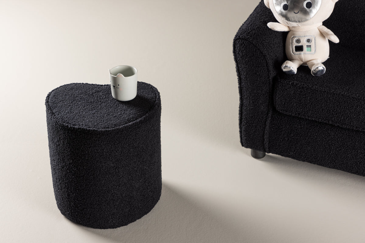 Heart Kids Chair Black