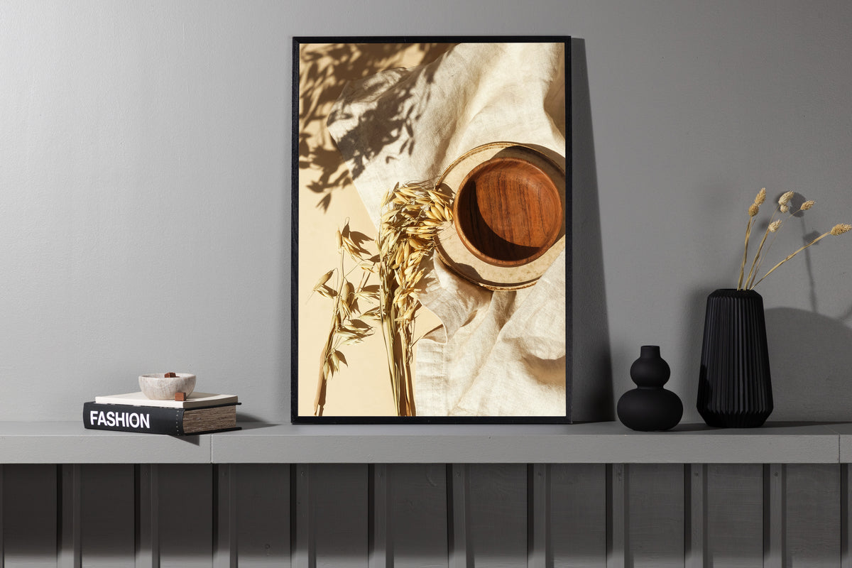 Brown Bowl Poster Beige