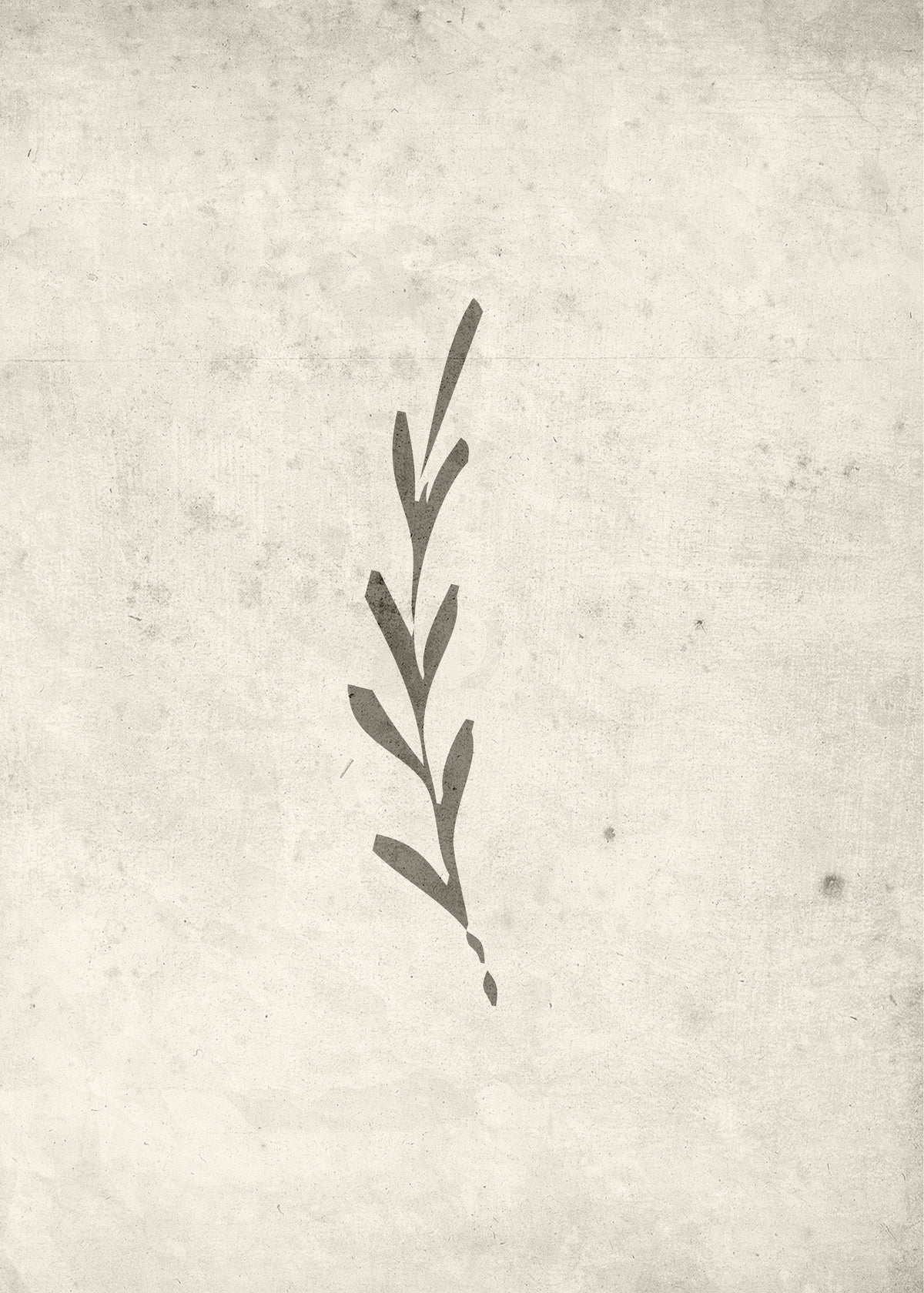 Autumn leaf Poster Beige