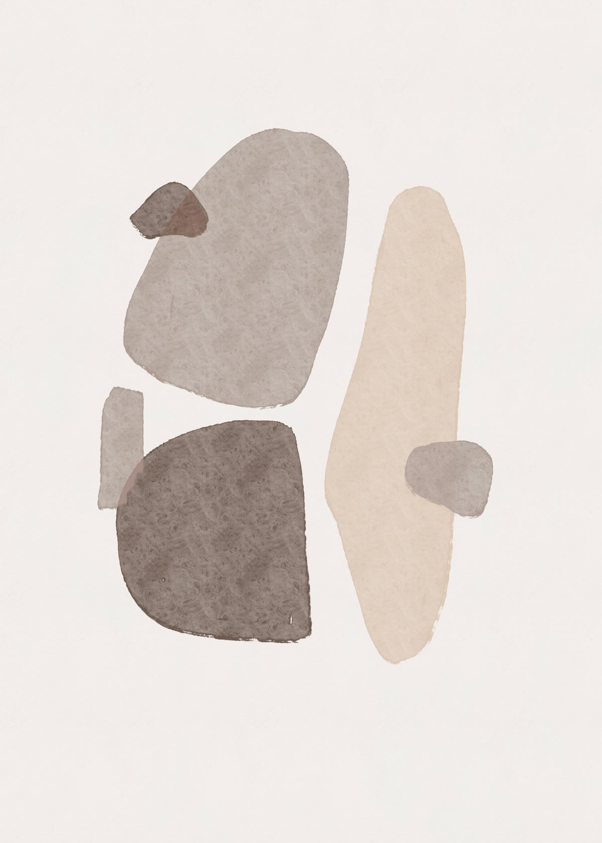 Shapes Poster Beige