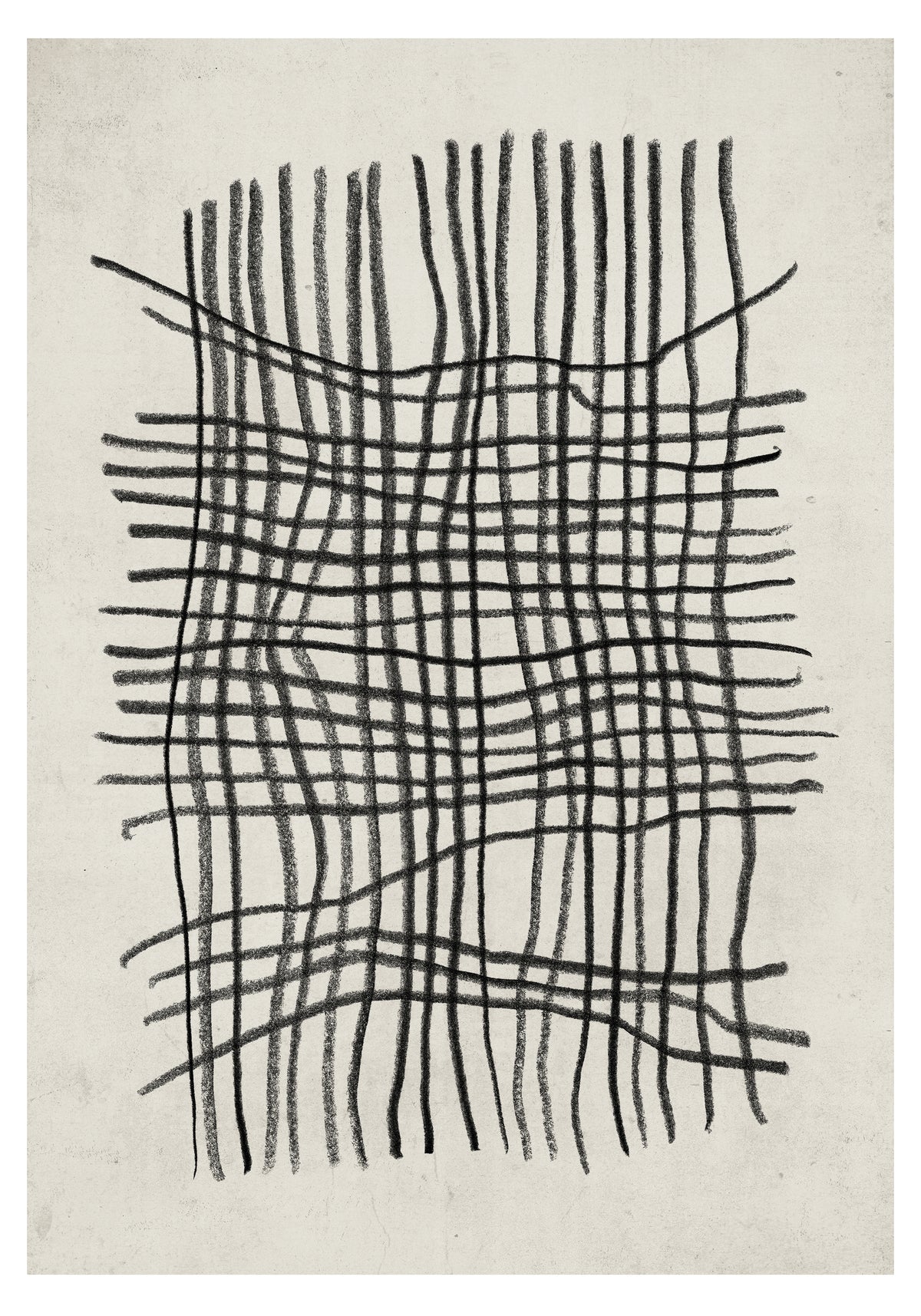 Linework Poster Beige