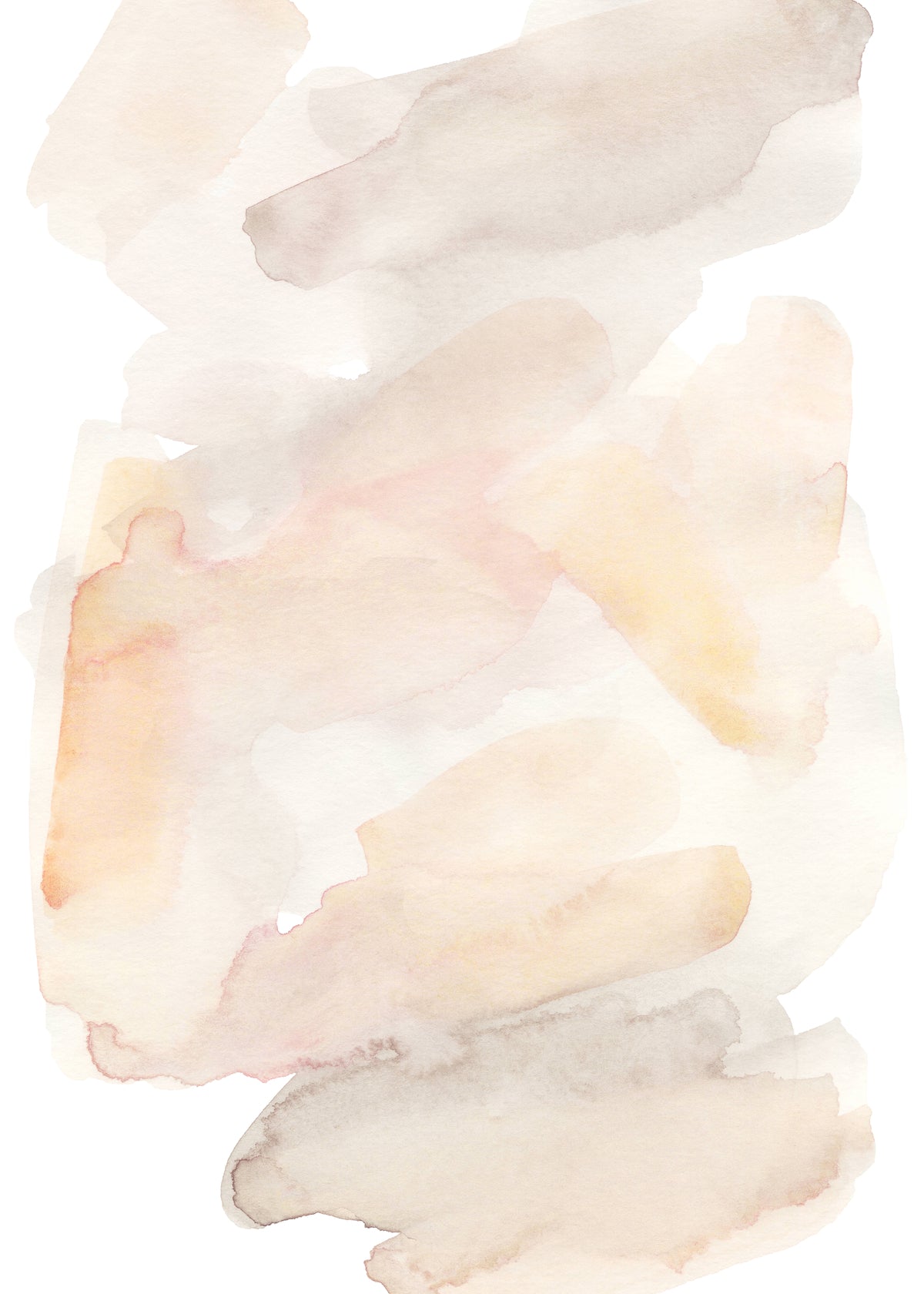 Watercolor Poster Beige