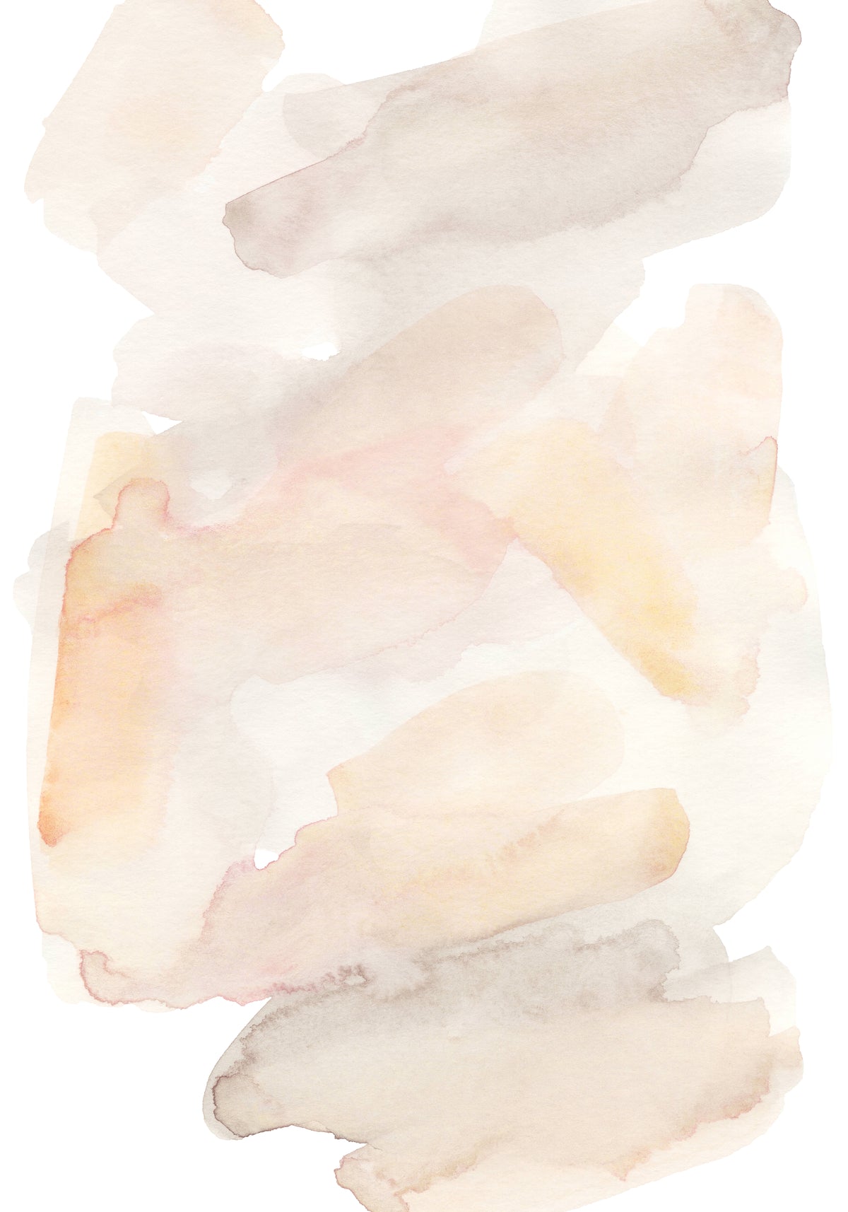 Watercolor Poster Beige