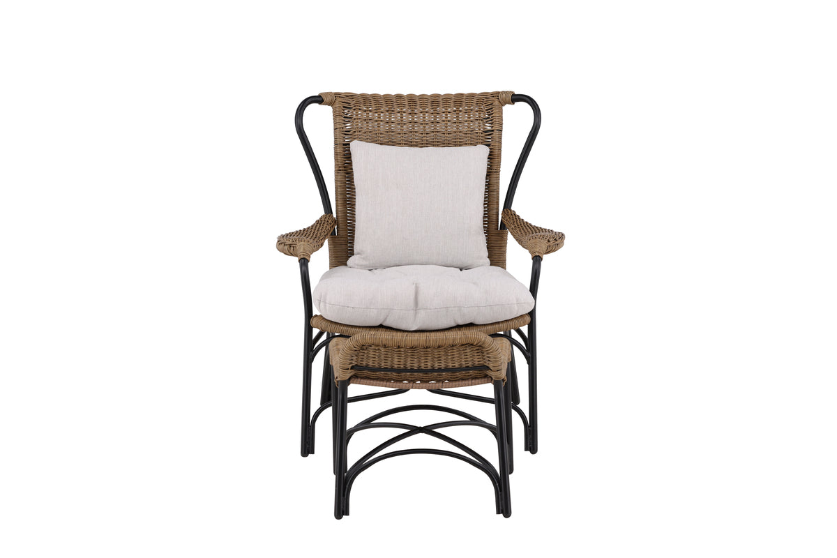 Loreto Lounge Chair Black