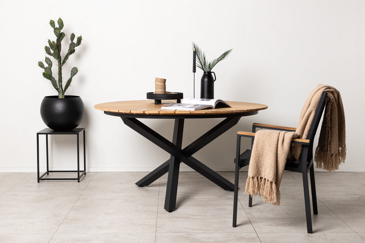 Mexico Round Dining Table ⌀140 Black