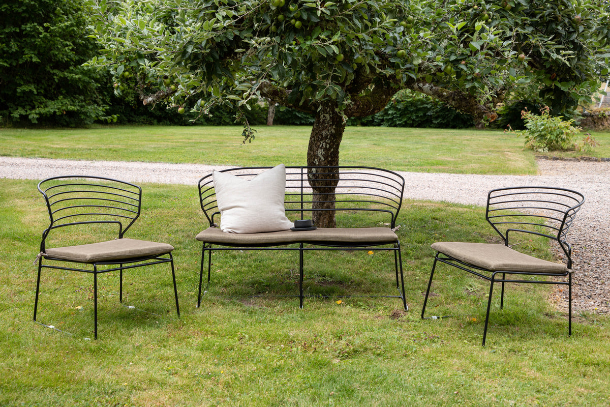 Milano Sofa Set Black