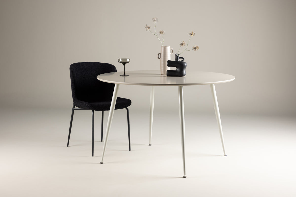 Plaza Round Dining Table ⌀120 Beige