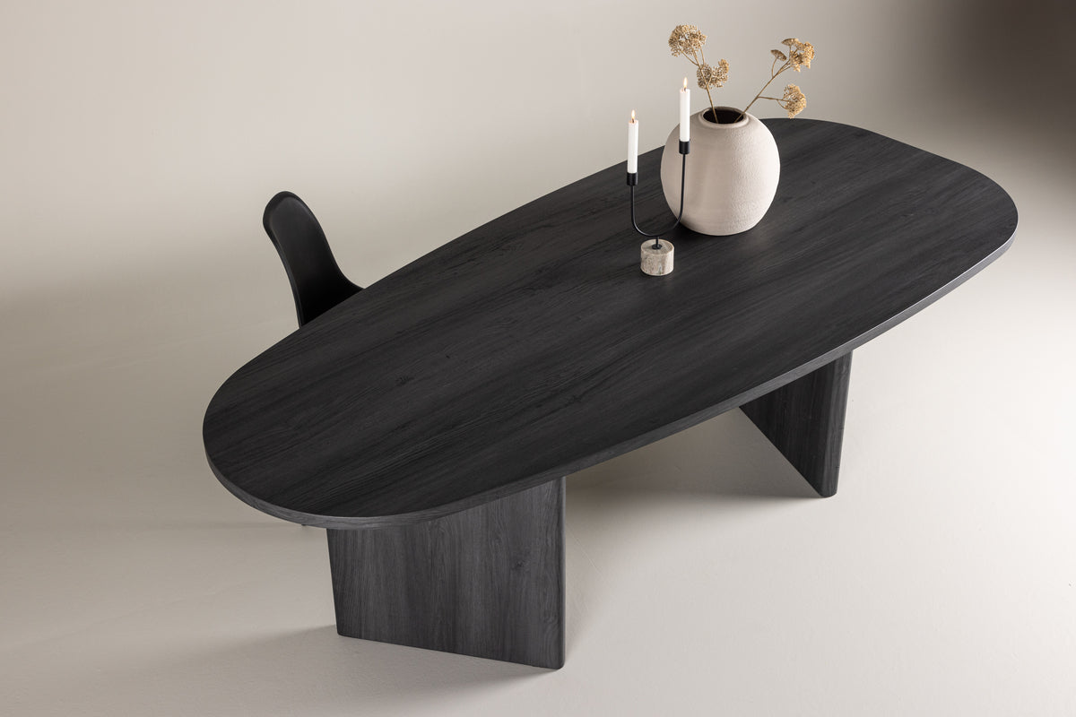 Grönvik Oval Dining Table 220 x 100 Black