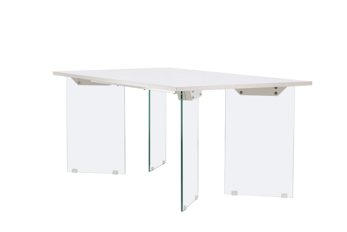 Ester Rectangular Dining Table 180 x 90 Light Grey