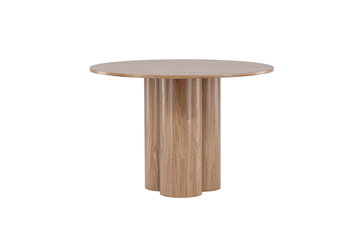 Olivia Round Dining Table ⌀110 Brown