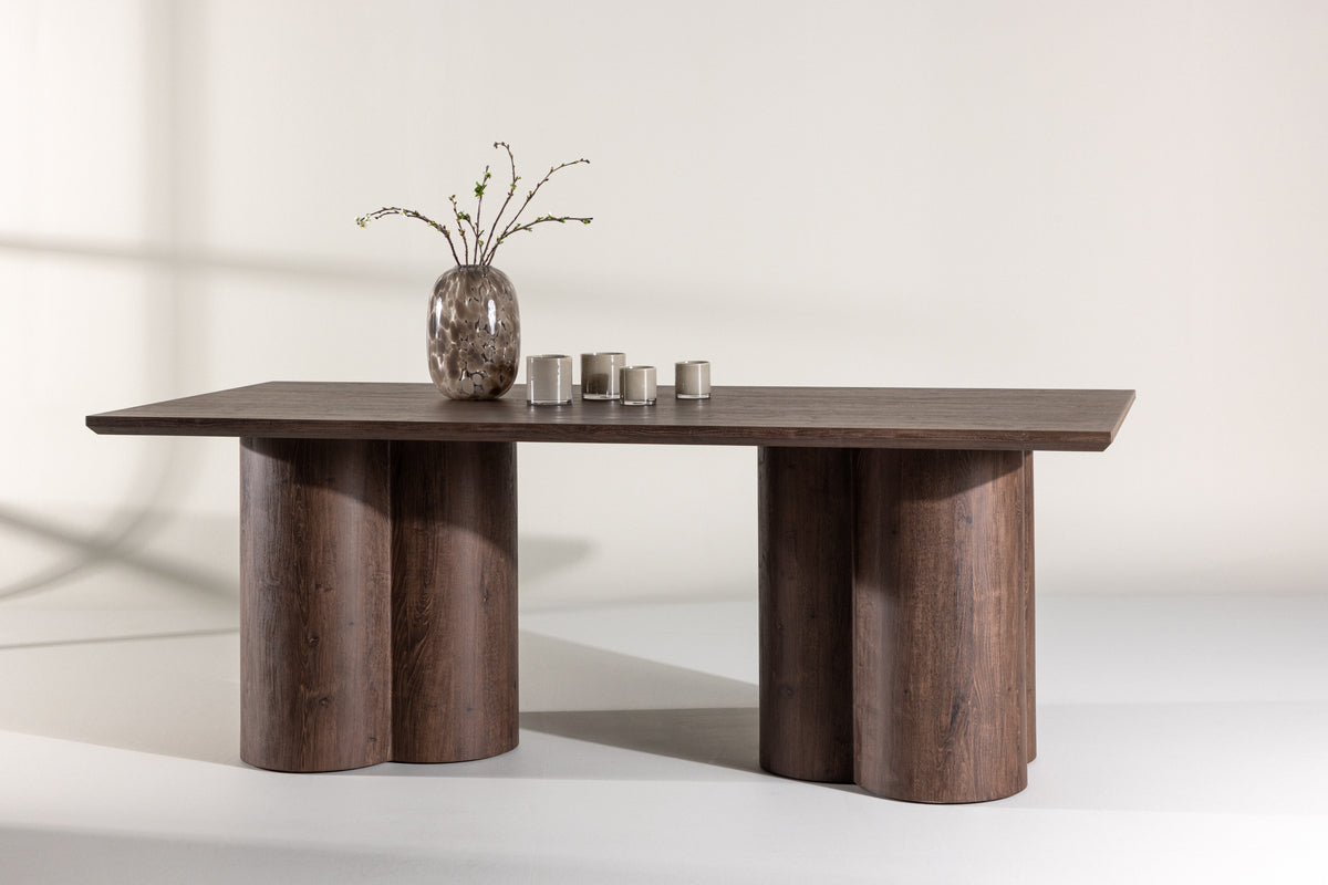 Olivia Rectangular Dining Table 210 x 100 Mocca