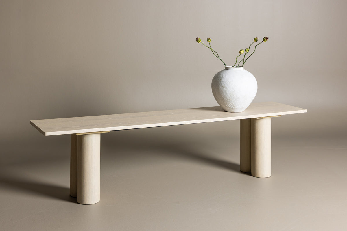 Olivia Bench 40 x 180 x 45 Whitewash