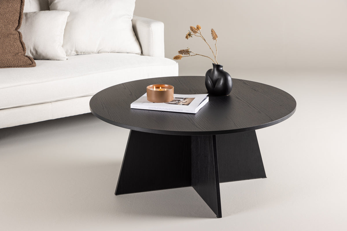 Bootcut Sofa Table ⌀100 Black