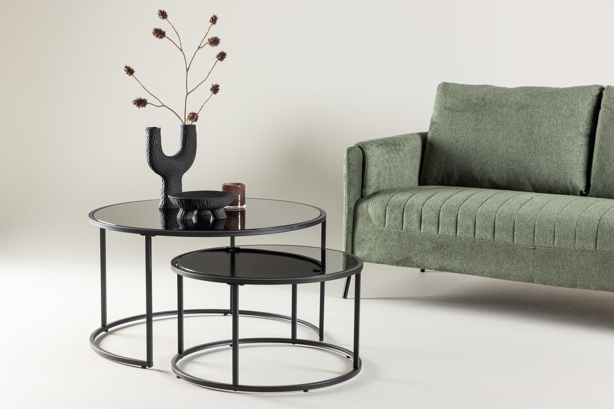 Twin Sofa Table ø79 Black