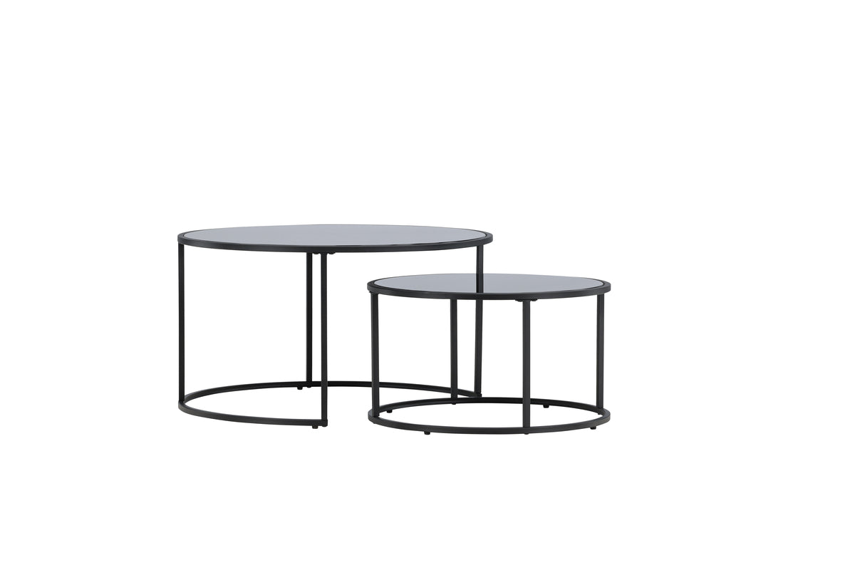 Twin Sofa Table ø79 Black