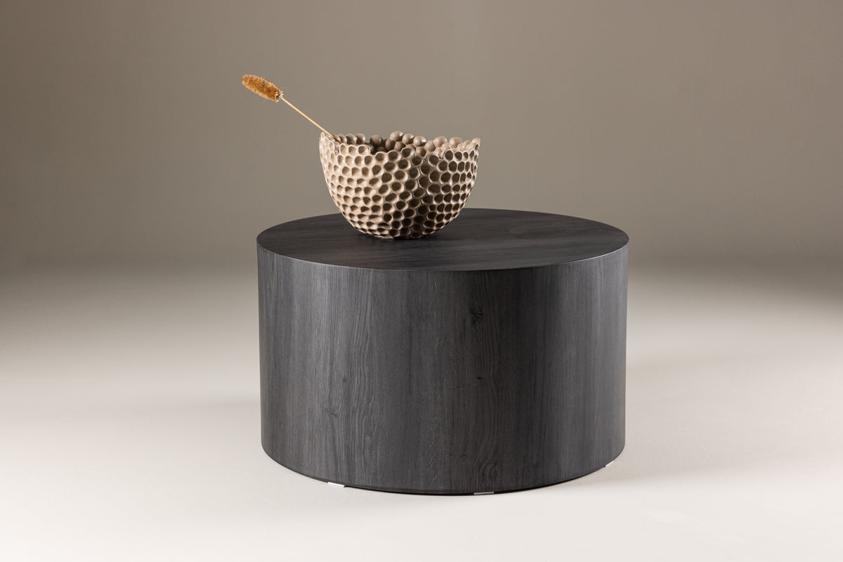 York Sofa Table ⌀80 Black