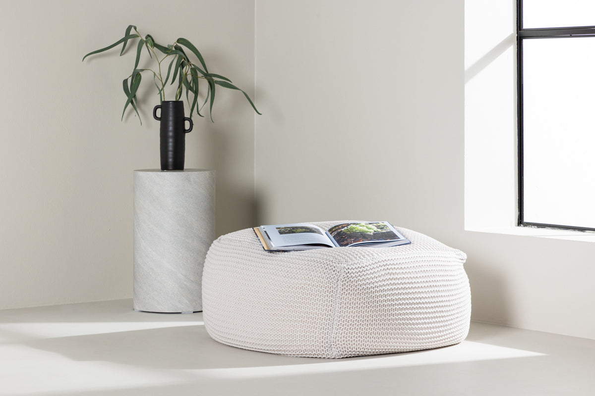 Luca Pouf 60 x 40 x 60 Cream