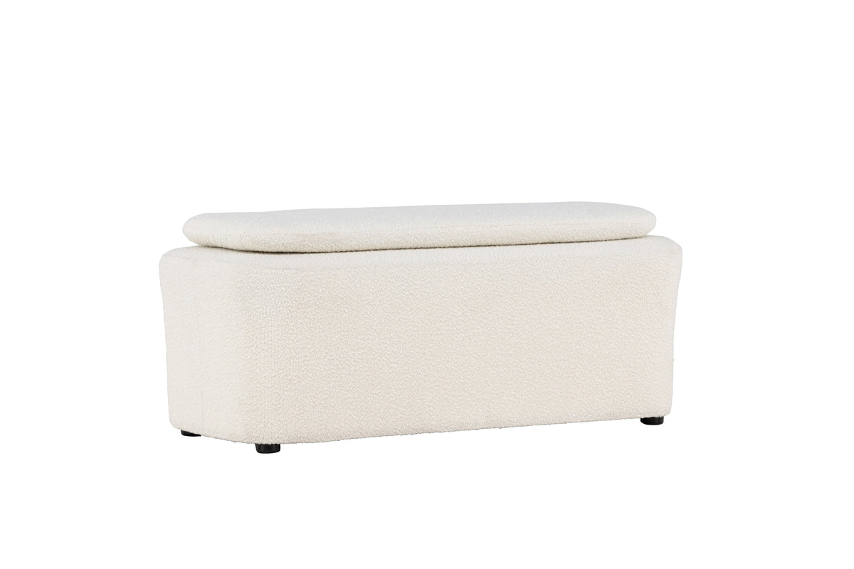 Laurel Ottoman 53 x 66 x 83 White