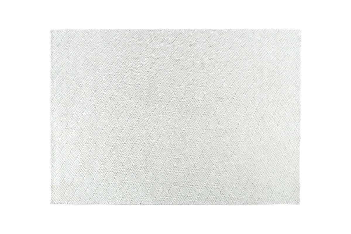 Todd Rectangular Carpet 230 x 160 White
