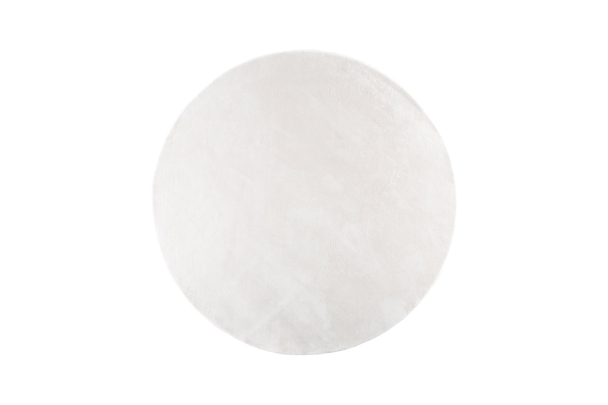 Nixie Round Carpet ⌀200 White