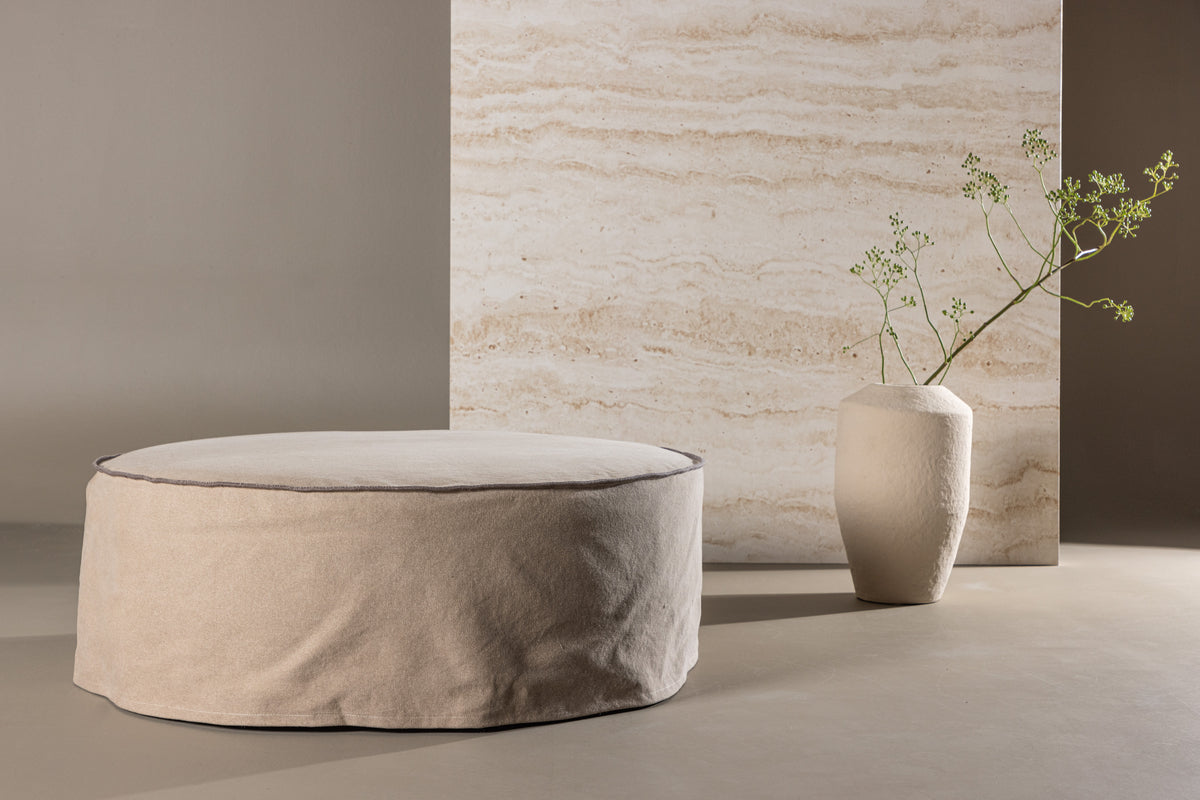 Vindö Ottoman ø101 ⌀101 Brown