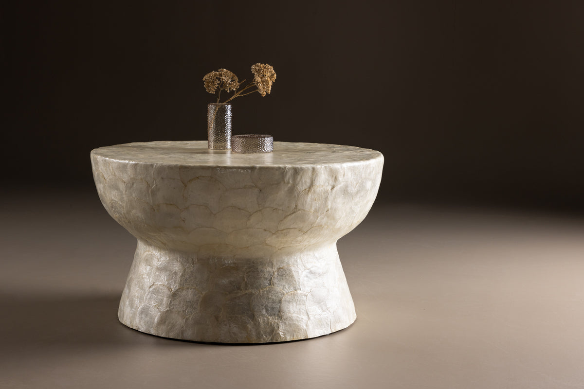 Sandön Sofa Table ⌀70 Beige