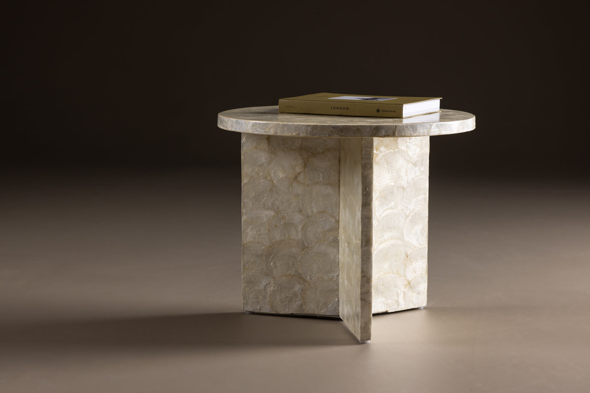 Smögen Sofa Table ⌀40 Beige