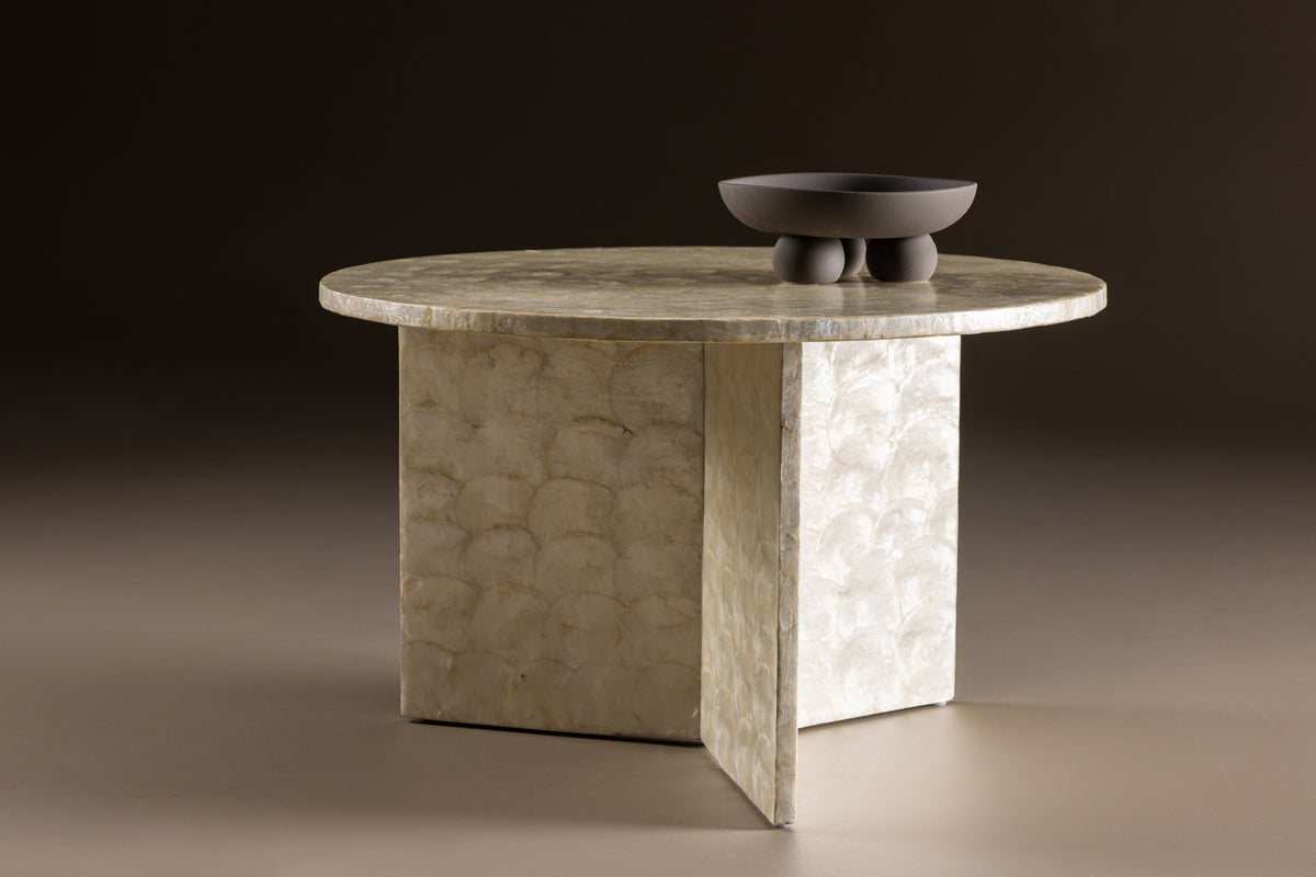 Smögen Sofa Table ⌀70 Beige