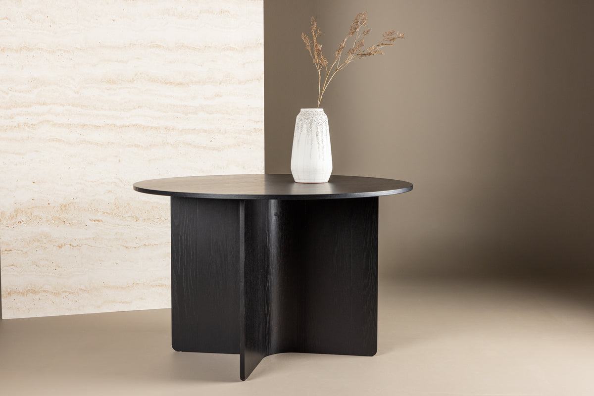 Tyresö Round Dining Table ⌀120 Black