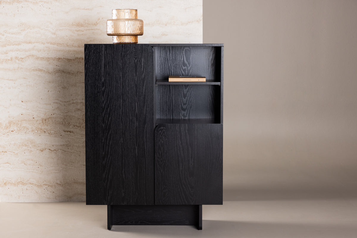 Tyresö Cabinet 30 x 80 x 110 Black