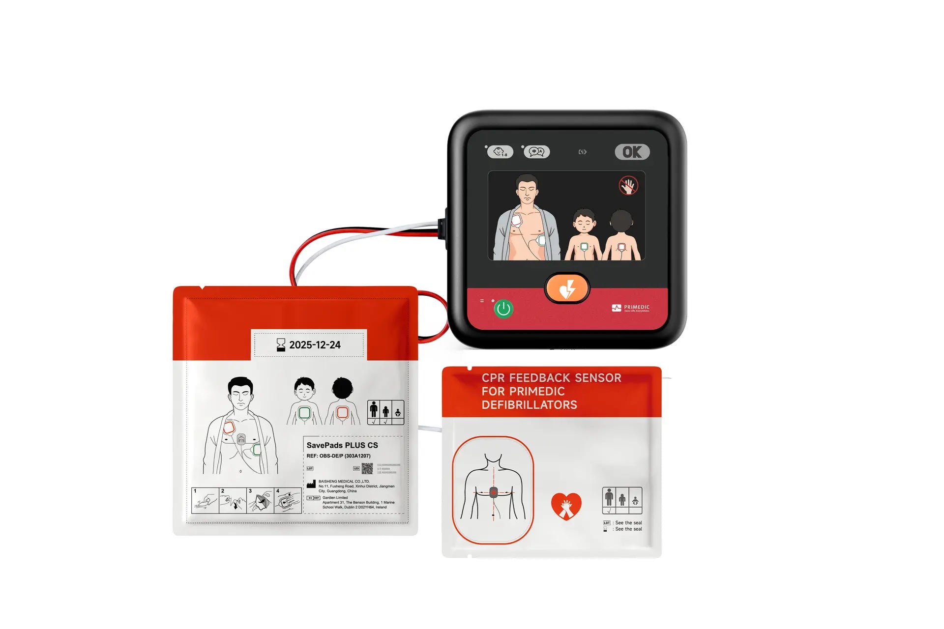 MyPAD Elektroder med HLR-feedbacksensor