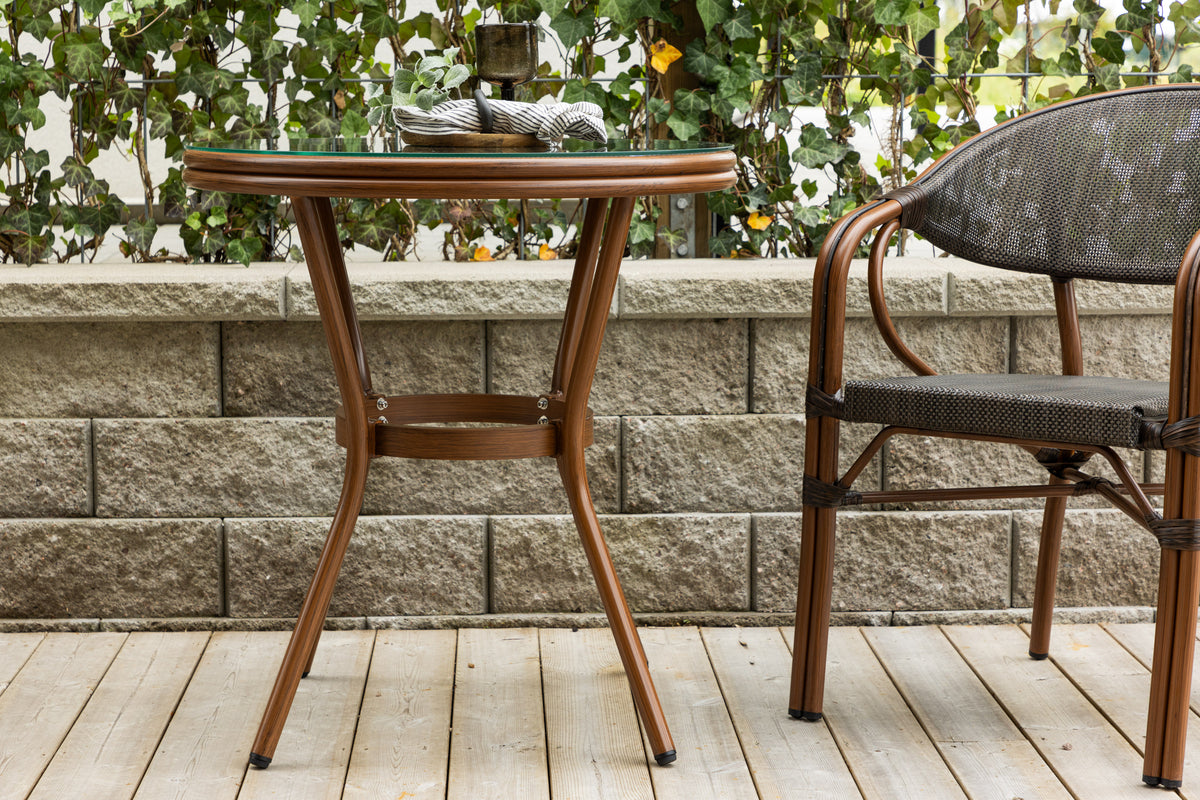 Loures Cafe Table ⌀70 Brown