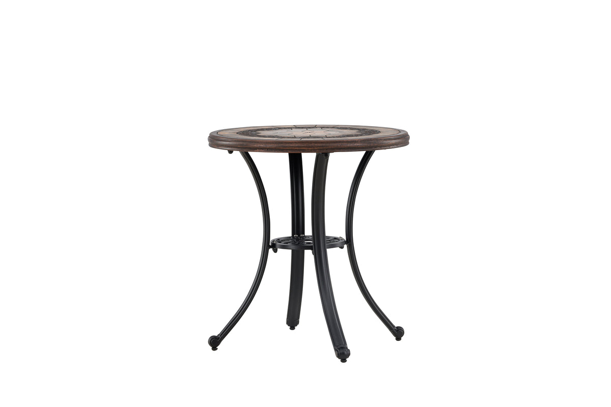 Leiria Cafe Table ⌀60 Brown
