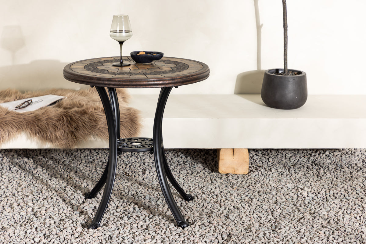 Leiria Cafe Table ⌀60 Brown