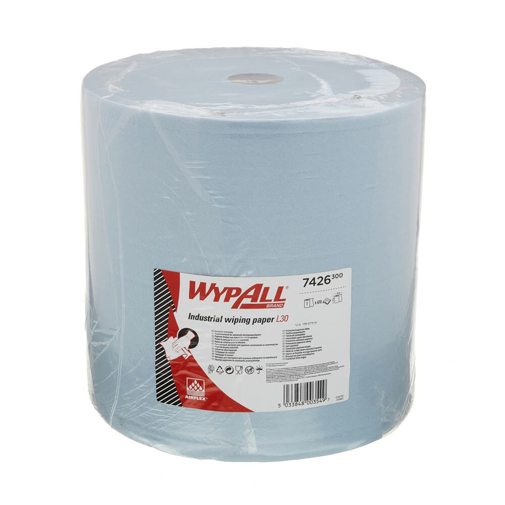 Wiping cloth WypAll Jumbo roll L30 Ultra+ blue