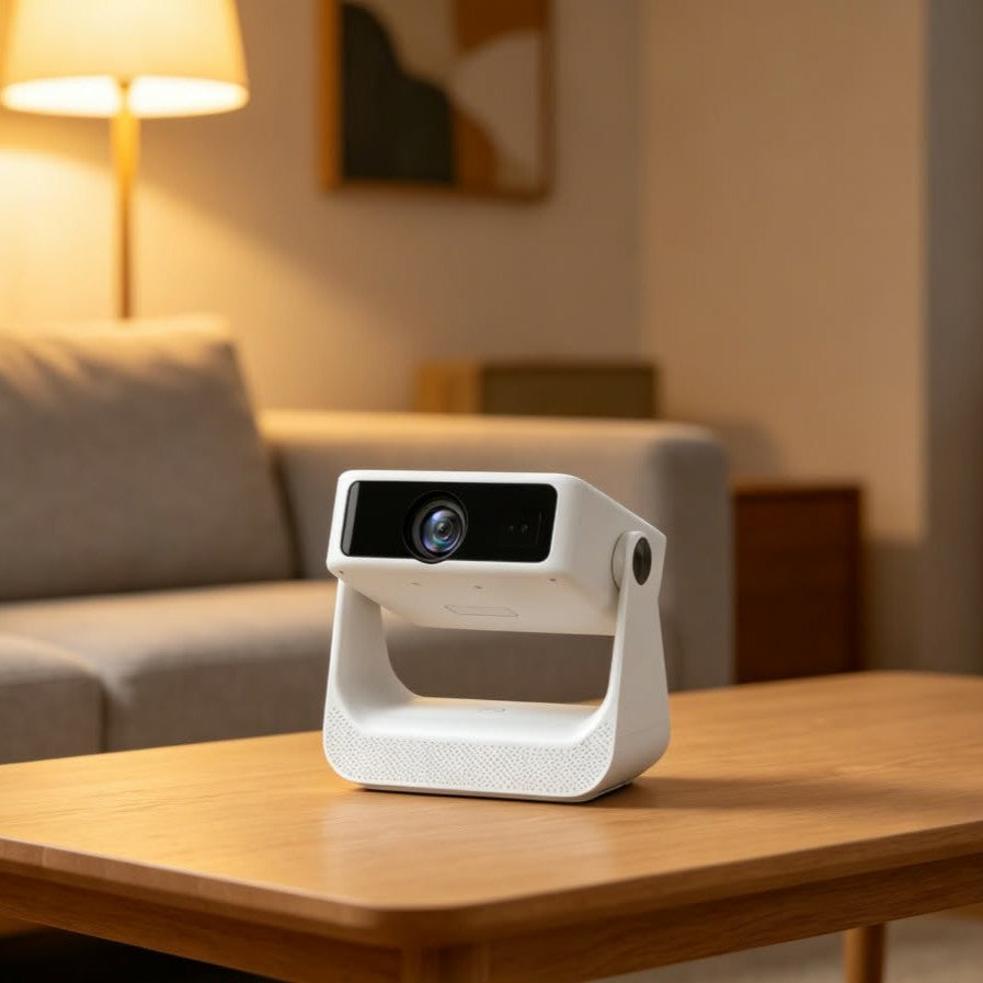 D2 Smart Projektor med Google TV – Full HD, Autofokus & 4K-stöd