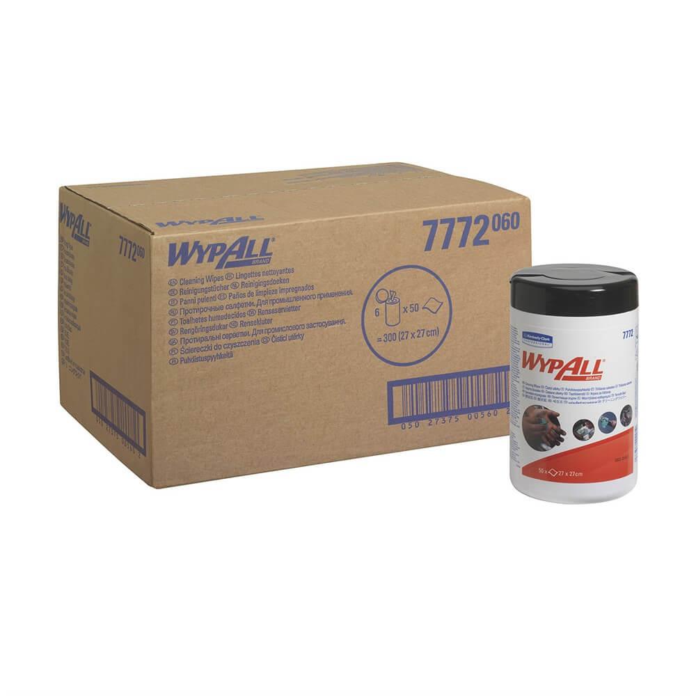 Wipes WypAll Impregnated green 50pcs/tube