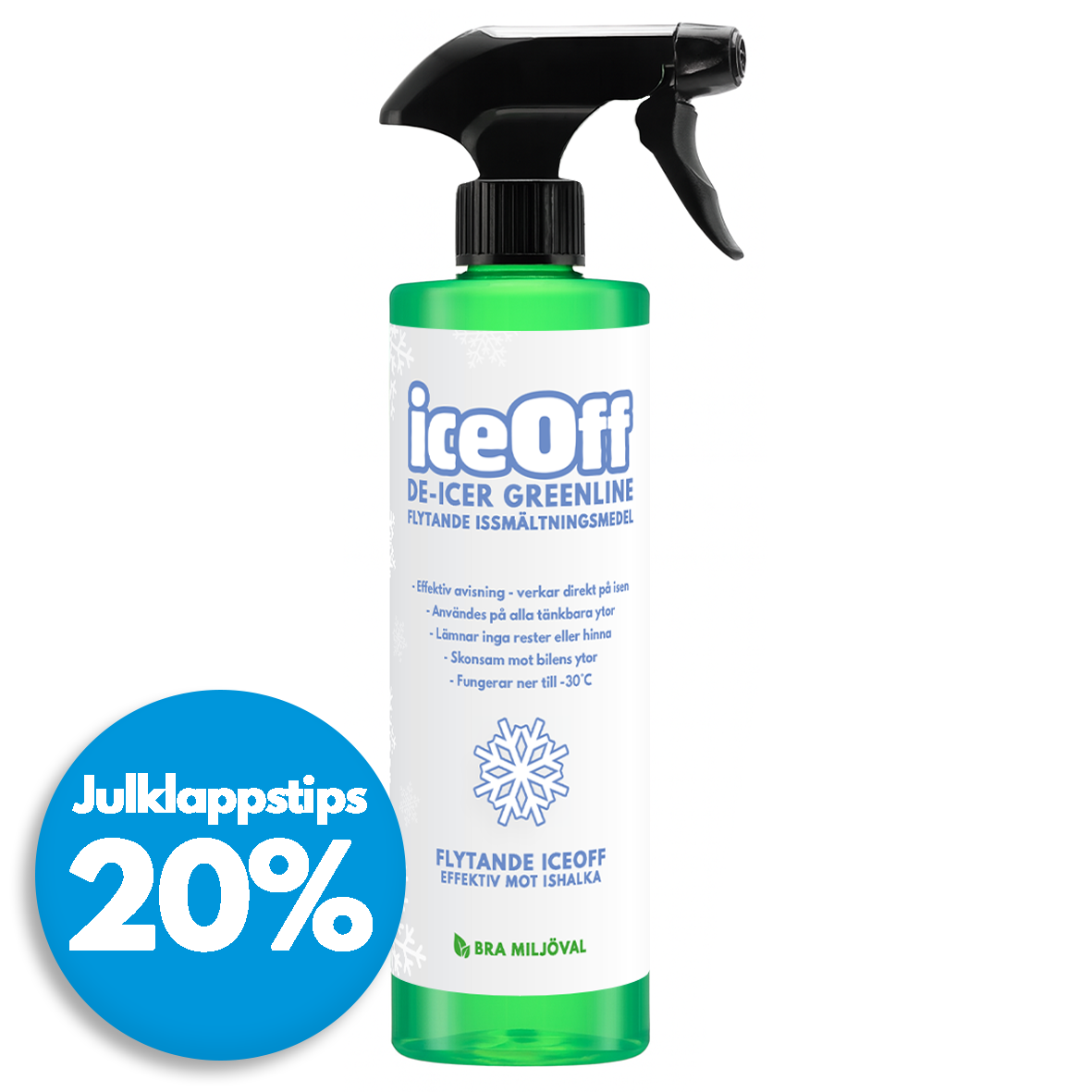 IceOff De-icer Greenline - Flytande issmältning 500ml