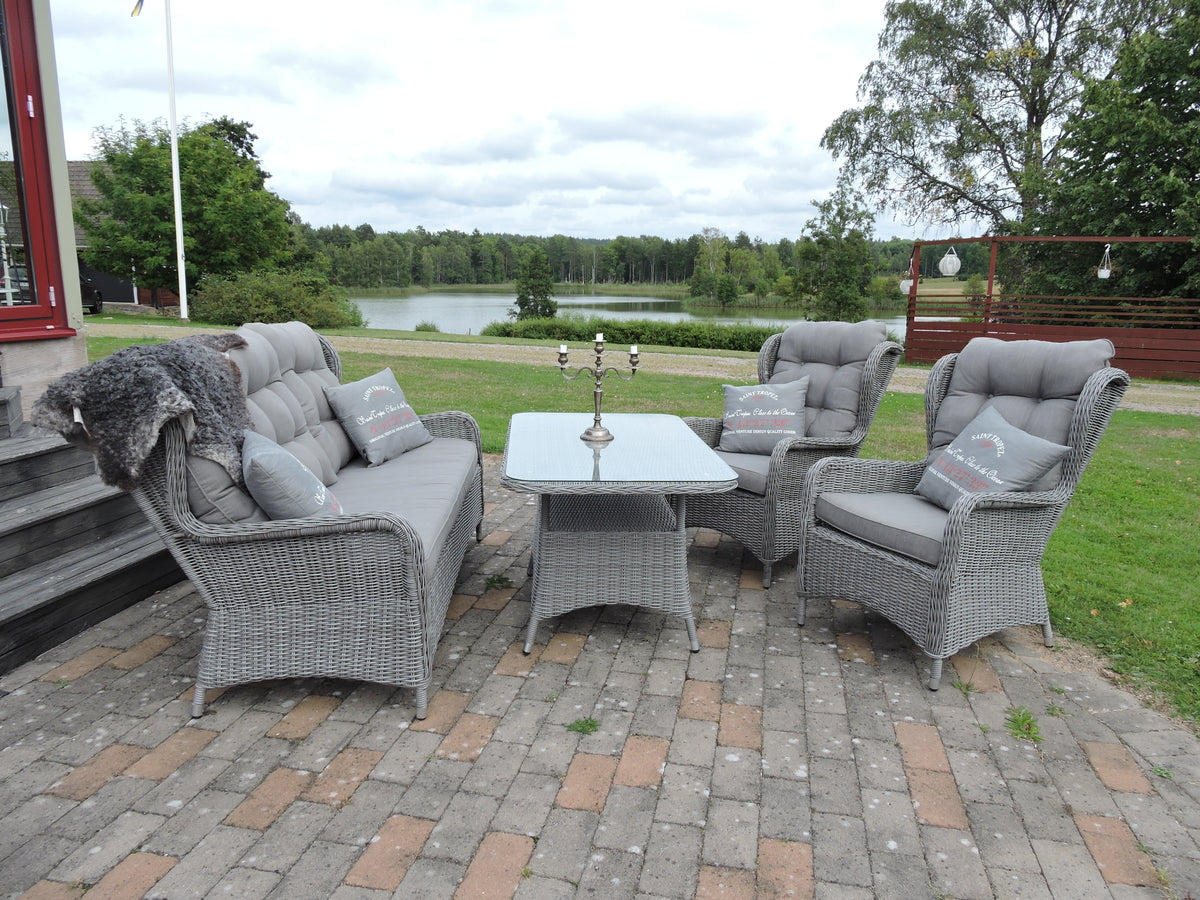 Washington Sofa Set Grey Grey