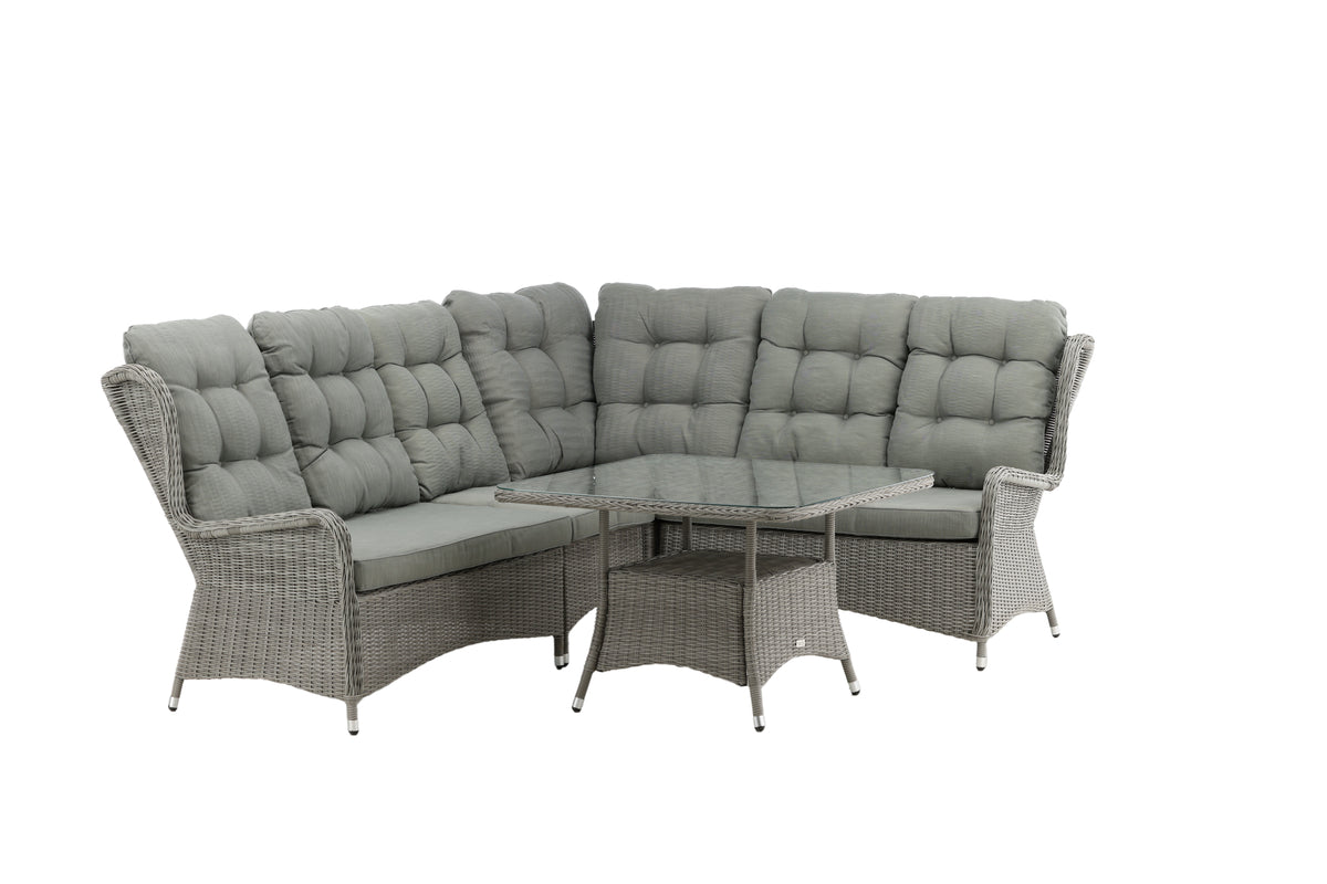 Washington Corner Sofa Set Grey Grey