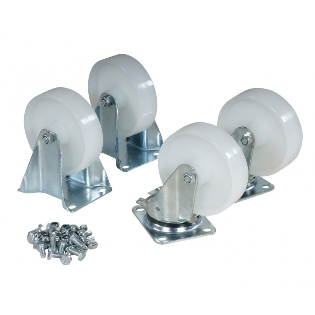 NYR 160-4 – Hjulsats med fasta och länkhjul i nylon