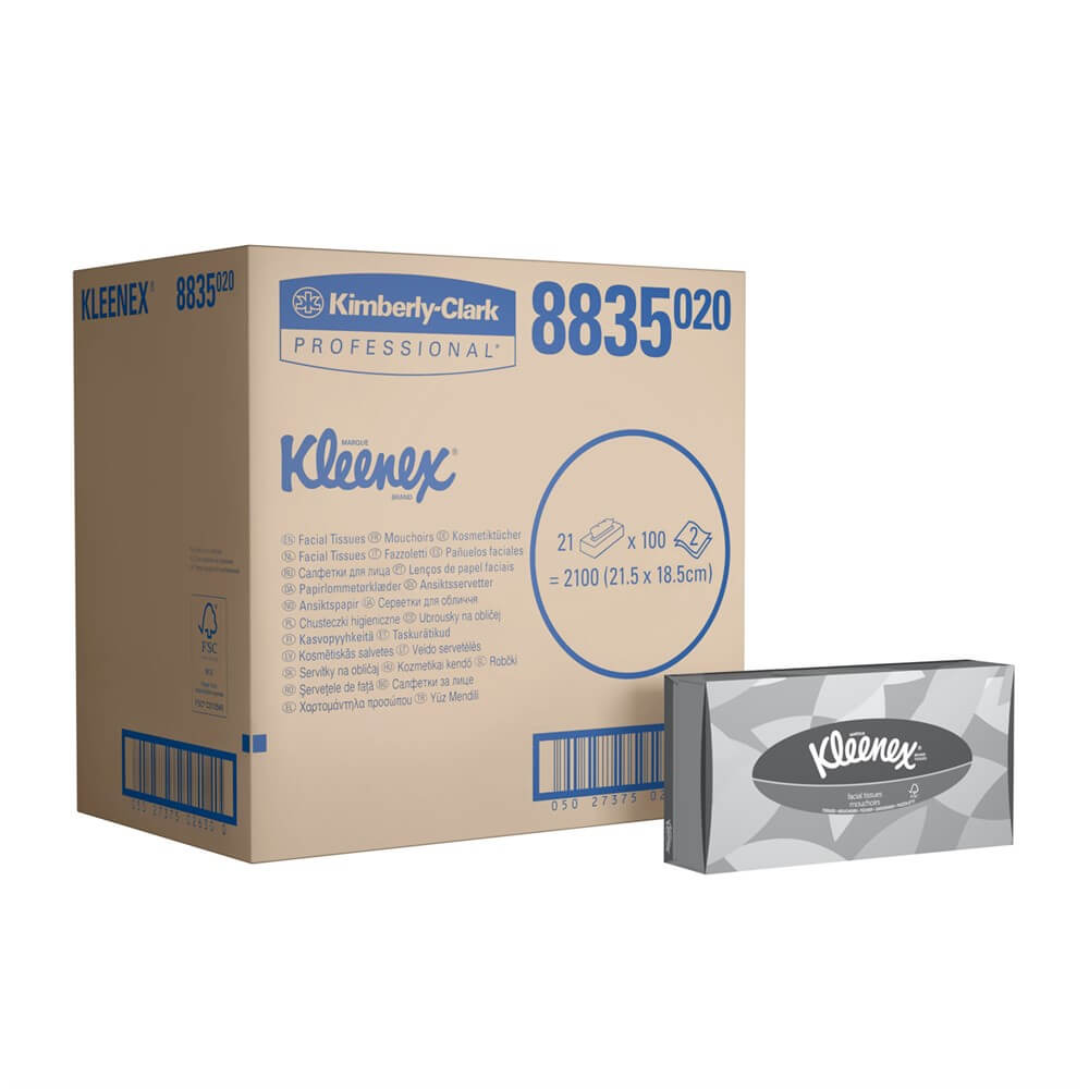 Kasvopaperi Kleenex standardi valkoinen 21ask/fp