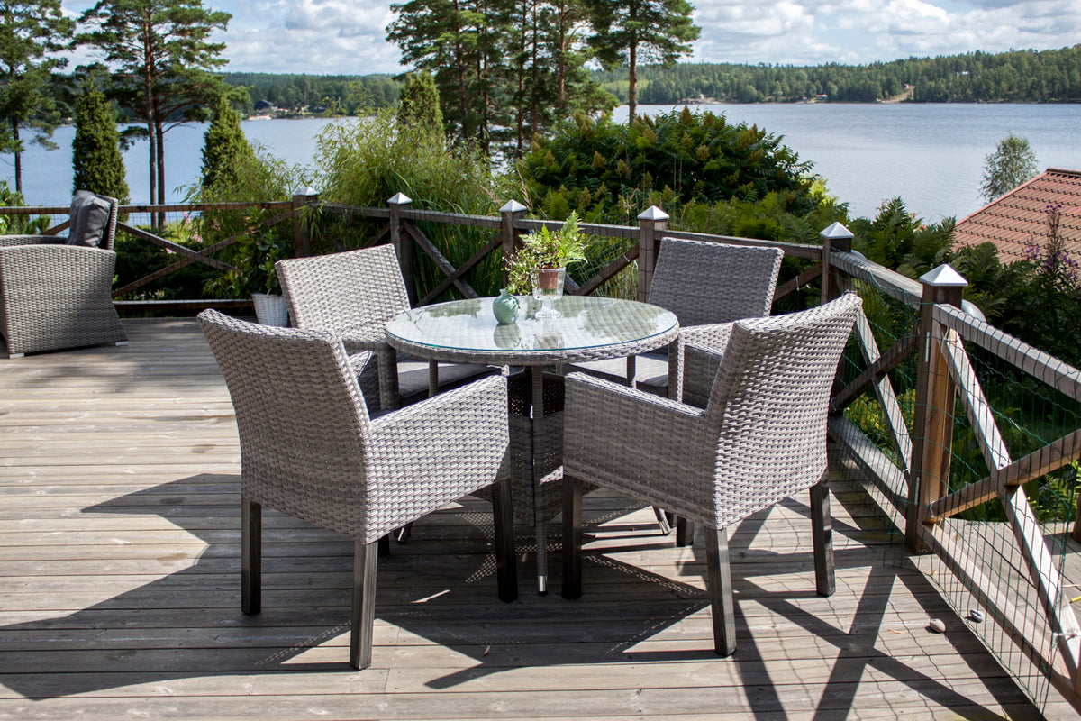 Round Dining Table ø90 Grey