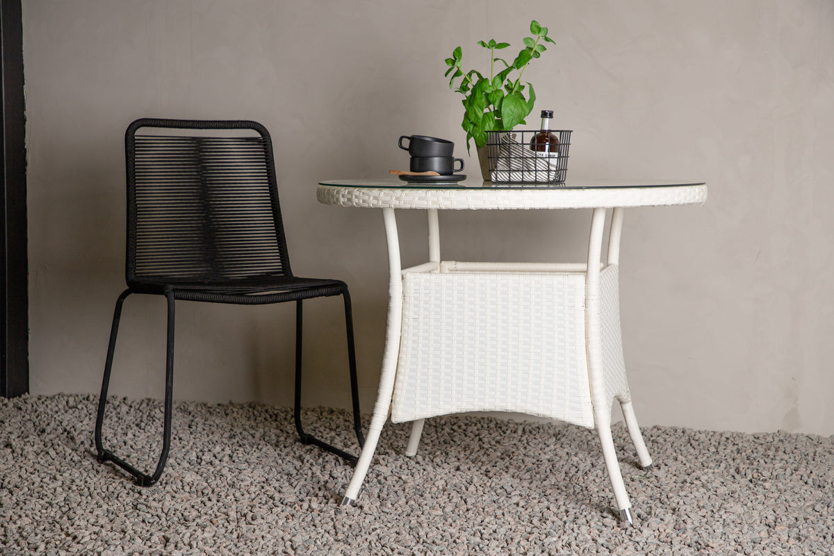 Round Dining Table ø90 White