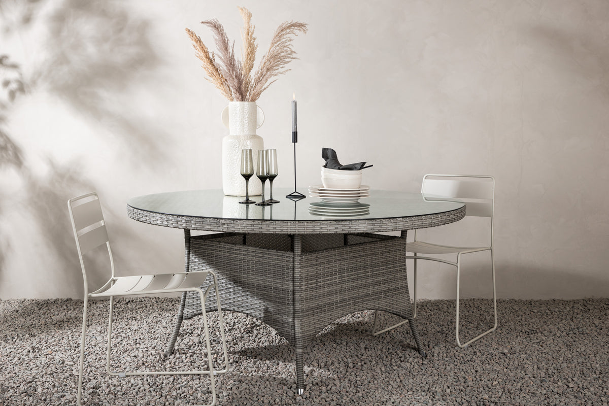 Volta Round Dining Table ⌀150 Grey