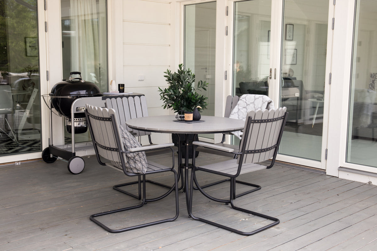 Holmsund Dining Set Grey Grey
