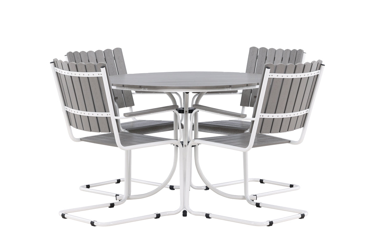 Holmsund Dining Set Grey Grey
